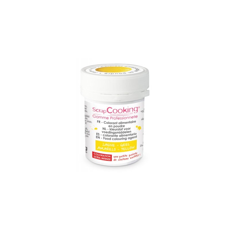 Colorant alimentaire en poudre - jaune - 5g - SCRAPCOOKING KDÔME